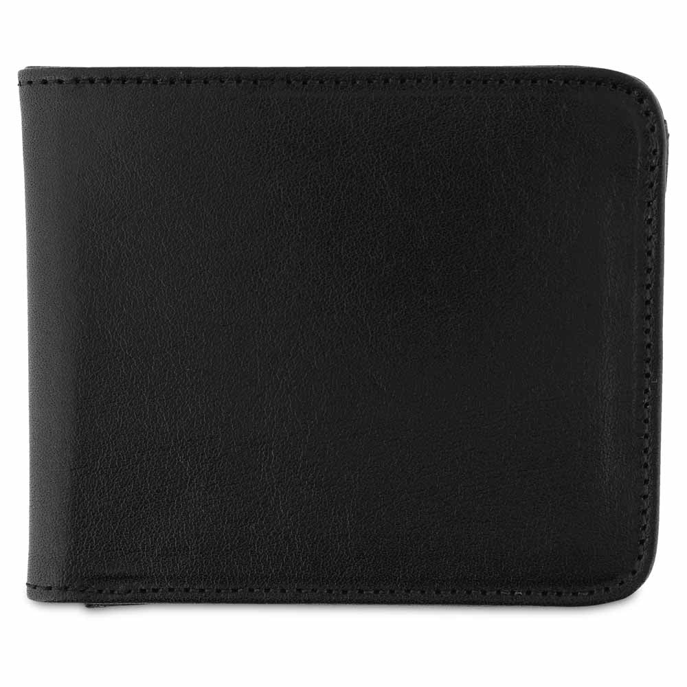 Leather Billfold Wallet - Black - Escuyer