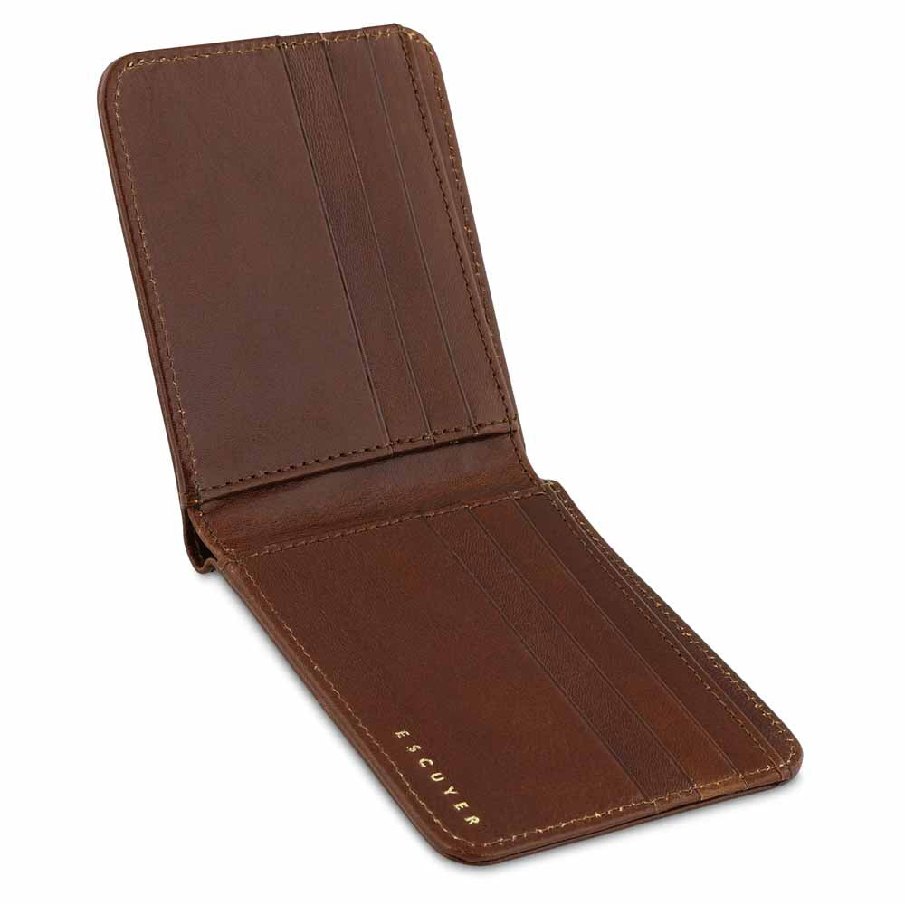 Leather Billfold Wallet - Light Brown - Escuyer