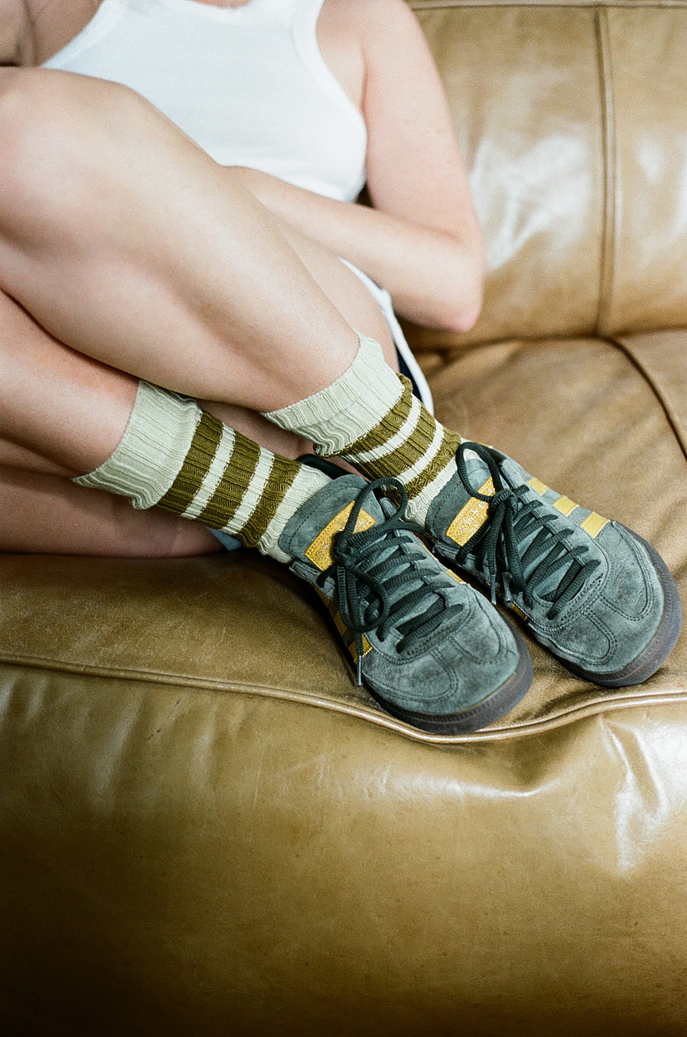 Women's Crew Socks | Plain, Striped & Tie-Dye | Slub Cotton — Escuyer