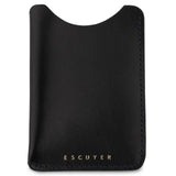 Leather Card Sleeve - Black