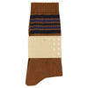 5 Stripes Socks - Brown / Blue / Navy