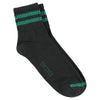 Men Ankle Socks Off Black and Green, summer socks made of cotton and crafted in Portugal