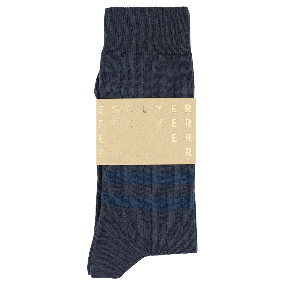 Striped socks made of cotton and crafted in Portugal