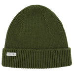 Vert de gris grey-green ribbed merino wool beanie by Escuyer
