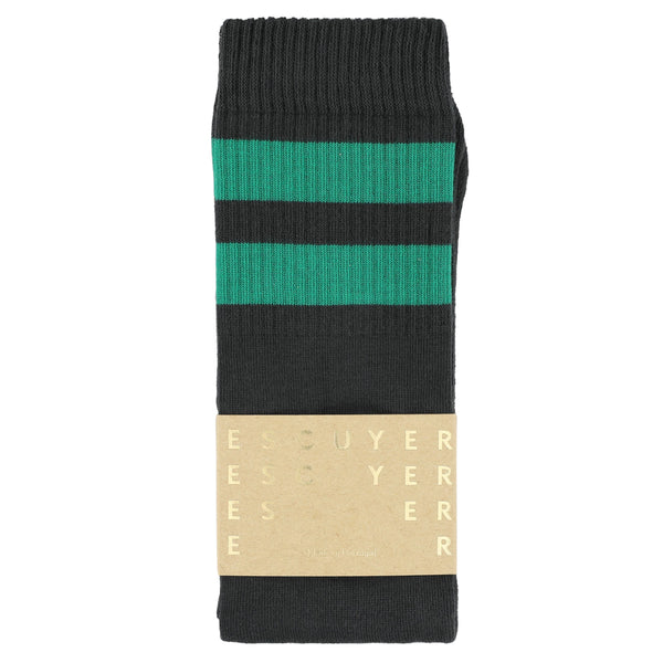 Unisex Tube Socks Off Black Green Made in Portugal