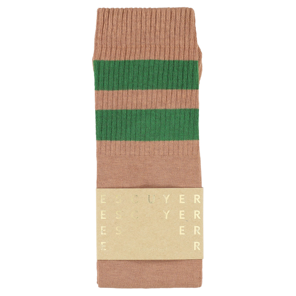 Unisex Tube Socks Pink Green made in portugal
