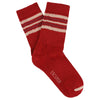 Women 5 Stripes Socks - Red / Pink / Bordeaux