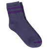 Women Stripes Ankle Socks - Blue / Purple