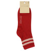 Women Stripes Ankle Socks - Red / Pink made of cotton in Portugal
