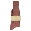 Women Crew Socks Dark Pink made of soft cotton in Portugal