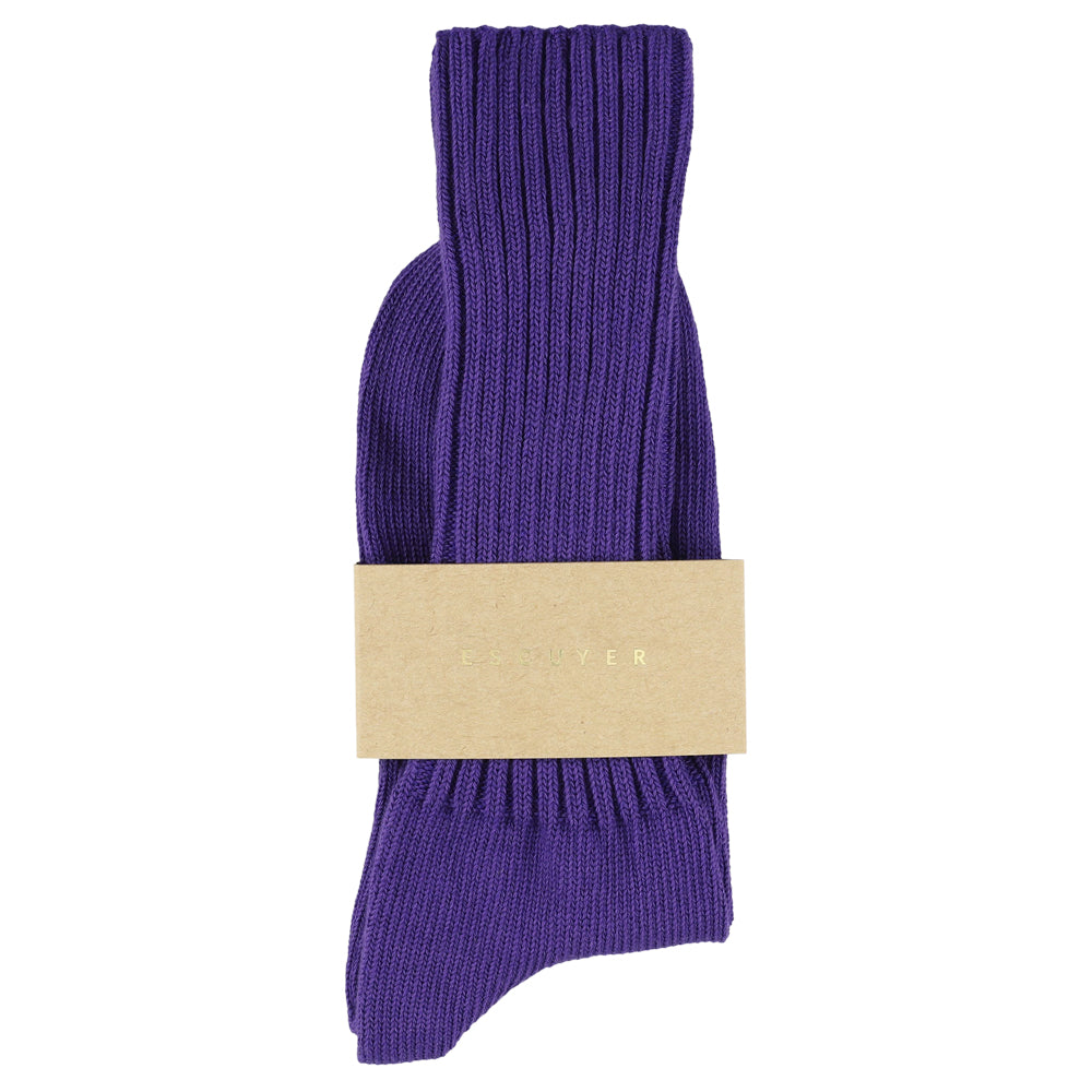 Women Crew Socks Purple made of soft cotton In Portugal