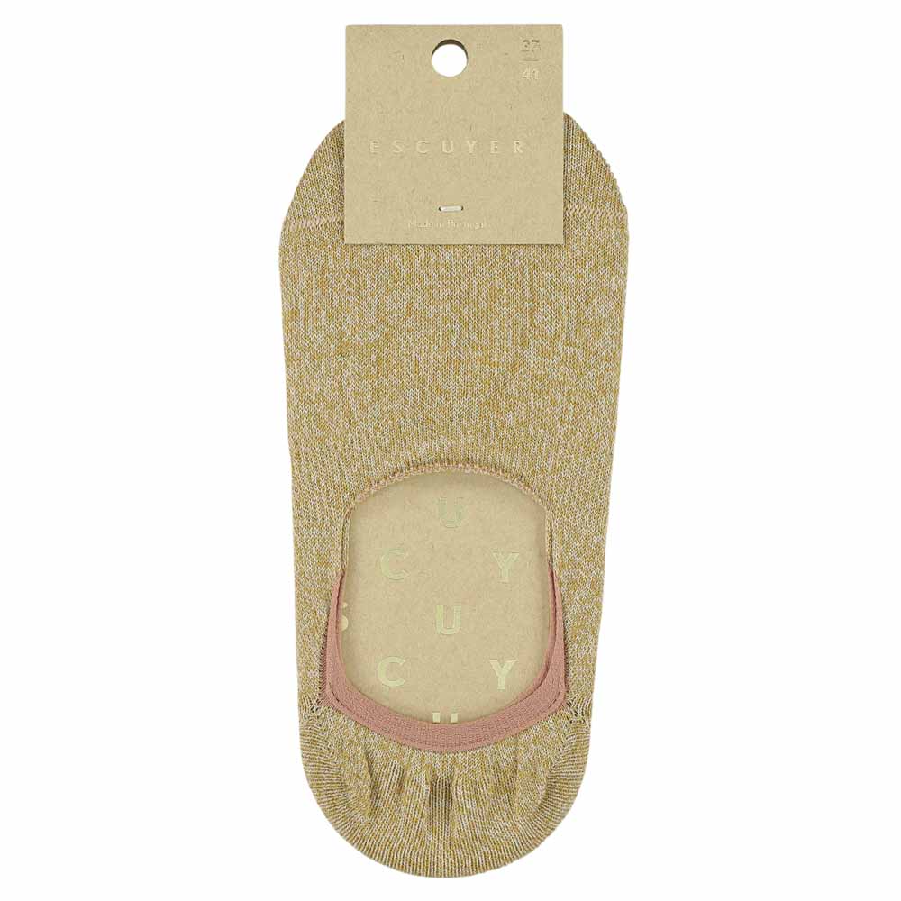 Pink women's no-show invisible cotton socks by Escuyer