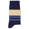 Striped Socks Blue / Light Blue made of cotton and crafted in Portugal