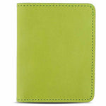 Escuyer clorofilla slim leather wallet — Italian vegetable tanned leather, front view