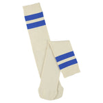 Unisex Tube Socks - Ecru / Bright Blue - Escuyer