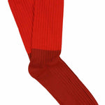 Colour Block Socks Molten Lava / Gold Flame - Escuyer