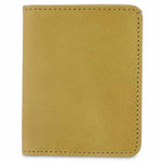 Escuyer desert slim leather wallet — Italian vegetable tanned leather, front view