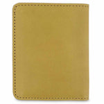 Escuyer desert slim wallet showing slim profile and hand painted edges