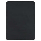 Escuyer black and dark blue leather MacBook sleeve — dark blue back panel, two-tone Italian veg-tanned leather